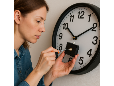 Як  самостійно замінити механізм в настінному годиннику