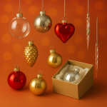 Новорічні іграшки Скло