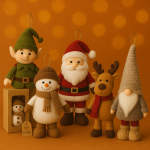 Новорічні фігури м'які персонажі