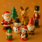 Новорічні фігури пластик
