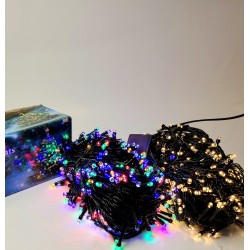 Гірлянда Led Чорний кабель 25м 500л Синій