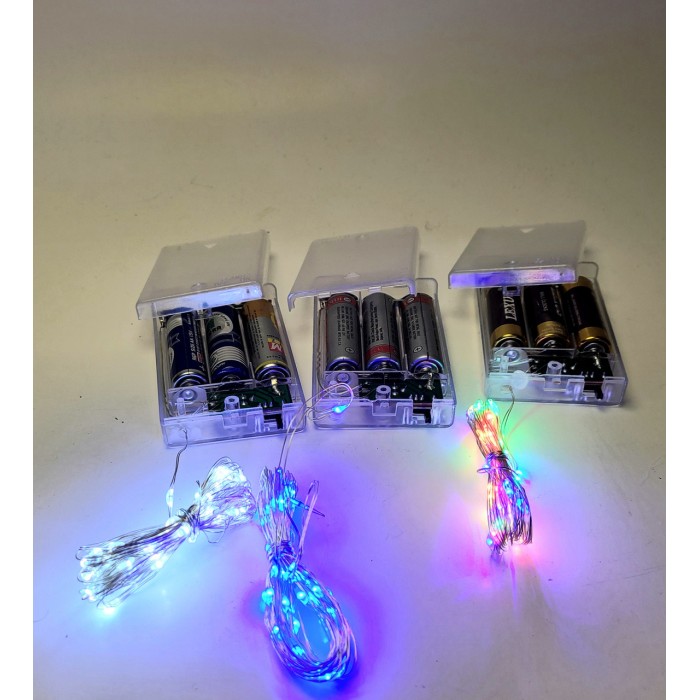 Гирлянда Нить, Росса Батарейки + USB 10 м 100 LED Холодный белый