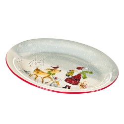 Тарілка новорічна 37см (001NR)