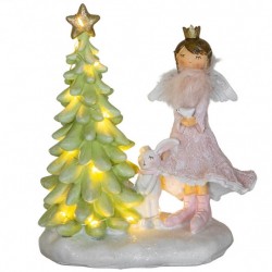 Новогодняя Статуэтка с подсветкой  6014-066