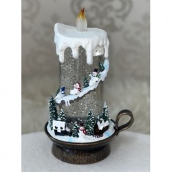 Новогодний музыкальный декор с автоподдувом  24х14см 230604-7