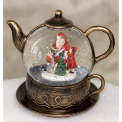 Новогодний музыкальный фонарик с автоподдувом  17х16х20см  240604-24