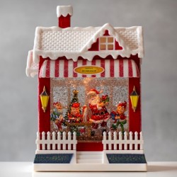 Новогодний музыкальный декор с подсветкой   25х17см 9152-016