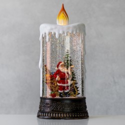 Новогодний музыкальный декор с подсветкой   30х14см 9152-009