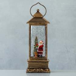 Новогодний музыкальный декор с подсветкой   30х10см 9152-001