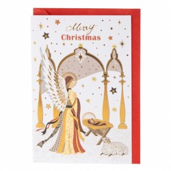 Витающая открытка с конвертом до Нового года 3000-035