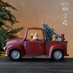 Новогодний музыкальный фонарь с подсветкой 28х17см 9240-024