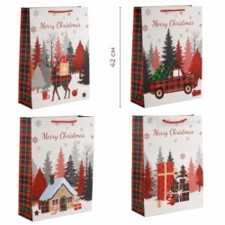 Пакет новорічний 31х42см 9263-009