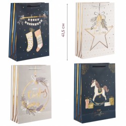 Пакет новорічний 30х42см 9263-016