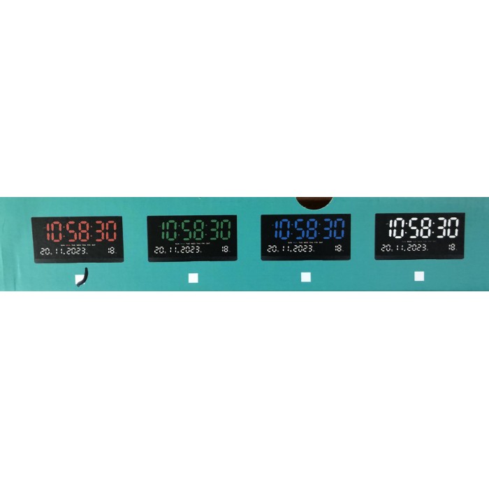 Часы электронные настенные 48х25см JH8025
