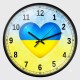 Годинник настінний 30см «Серце патріота»