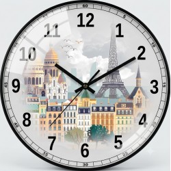Годинник настінний 30см «Міський пейзаж»