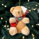 Новогодняя игрушка Мишка 10см 6049-010