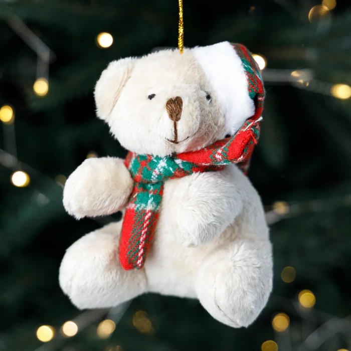 Новогодняя игрушка Мишка 10см 6049-010