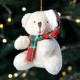 Новогодняя игрушка Мишка 10см 6049-010