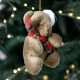 Новогодняя игрушка Мишка 10см 6049-010