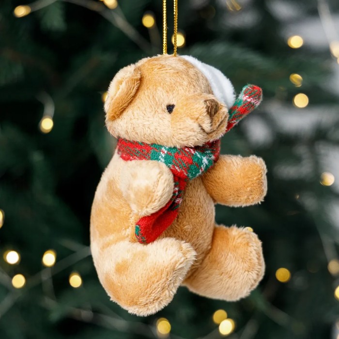 Новогодняя игрушка Мишка 10см 6049-010