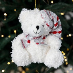 Новогодняя игрушка Мишка 13см 6049-008