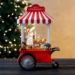 Новогодний музыкальный фонарь с подсветкой 27х17см 9408-025