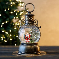 Новогодний музыкальный фонарь с подсветкой 24х11см 9408-022