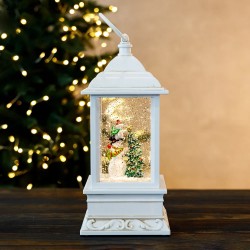 Новогодний музыкальный фонарь с подсветкой 27х10см 9408-012