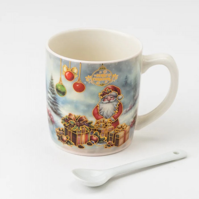 Кружка с игрушкой и ложкой 250 мл 9407-022