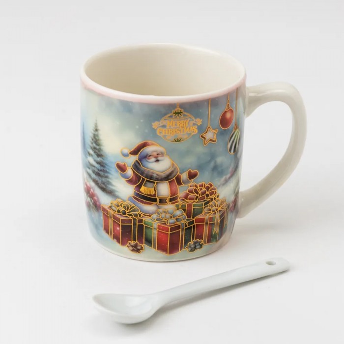Кружка с игрушкой и ложкой 250 мл 9407-022